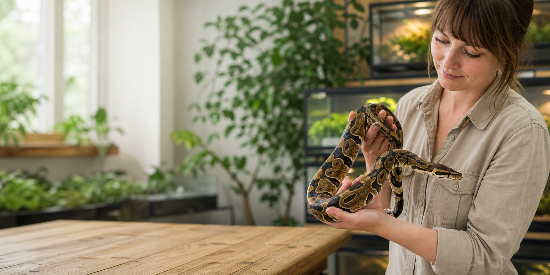 Kongepython i roligt formidlingsmiljo